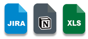 Jira, Notion Excel Backlog